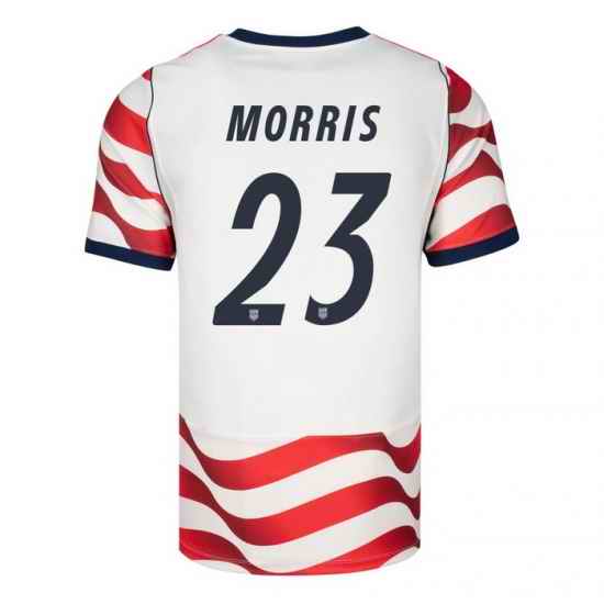 USA 2026 FIFA World Cup Soccer White Jersey Set ( Have Shorts ) Aidan Morris #23